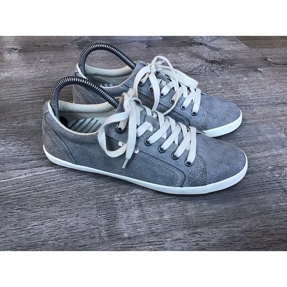 TAOS Womens Size 9 Shoes Gray Canvas Star Casual Sneakers STA-12844